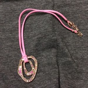 5/$25 Lia Sophia Pink and Copper necklace